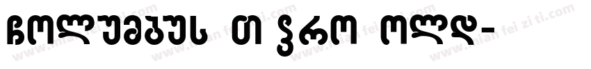 Columbus MT Pro Bold字体转换